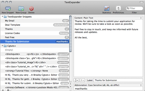 TextExpander